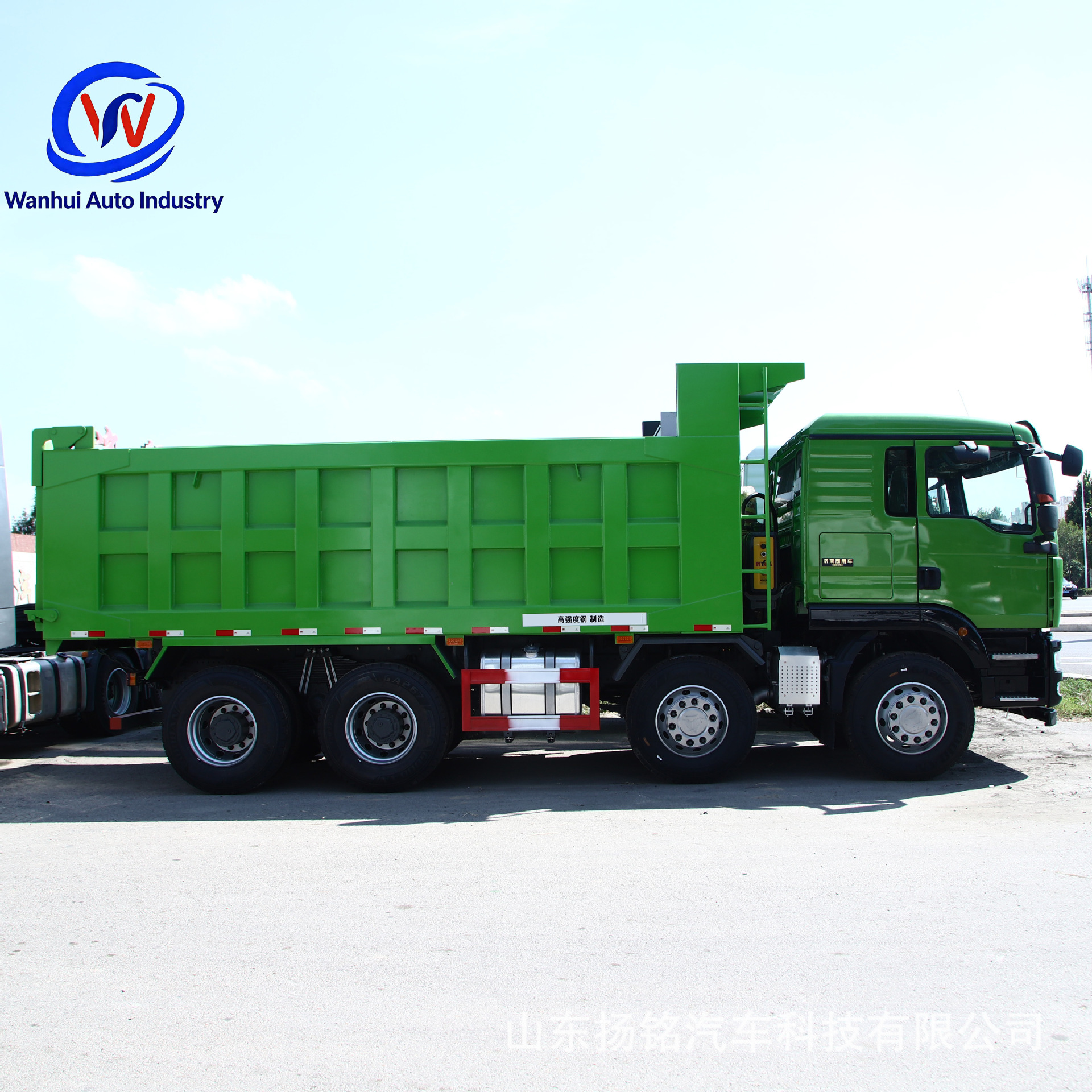 Sinotruk Shandeka Front-Four-Wheel-Drive and Rear-Eight-Wheel-Drive Engineering Vehicle, 380 Horsepower Dump Truck for Transporting Gravel and Sand