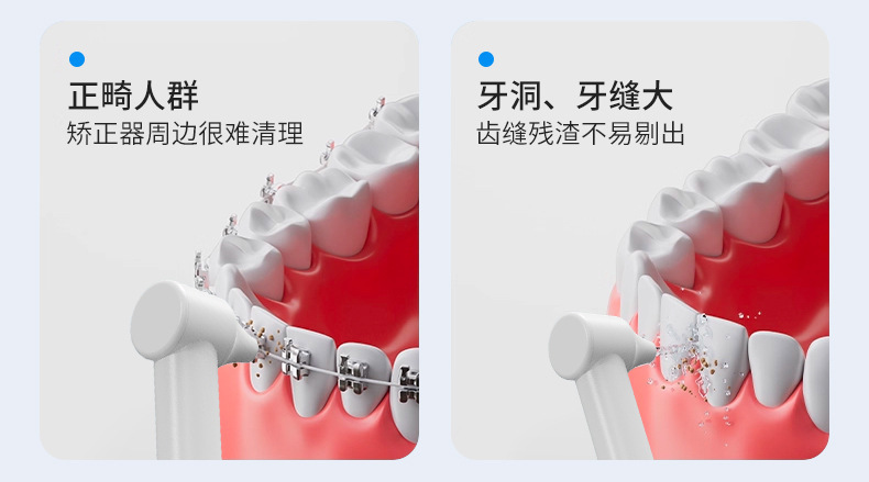 Electric Toothbrush 2-in-1 Integrated Oral Irrigator Multifunctional Household Waterproof Ultrasonic Tooth Cleaner