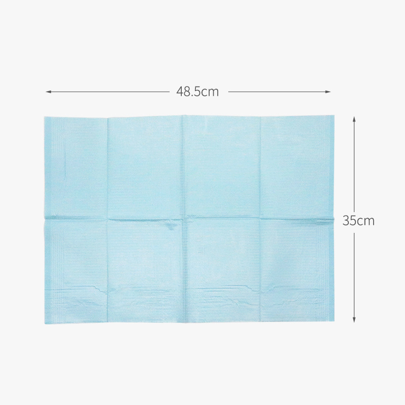 Toalla de color desechable dental bufanda dental consumibles toalla inalámbrica con cuerda bufanda pad 125 unids/bolsa image 2