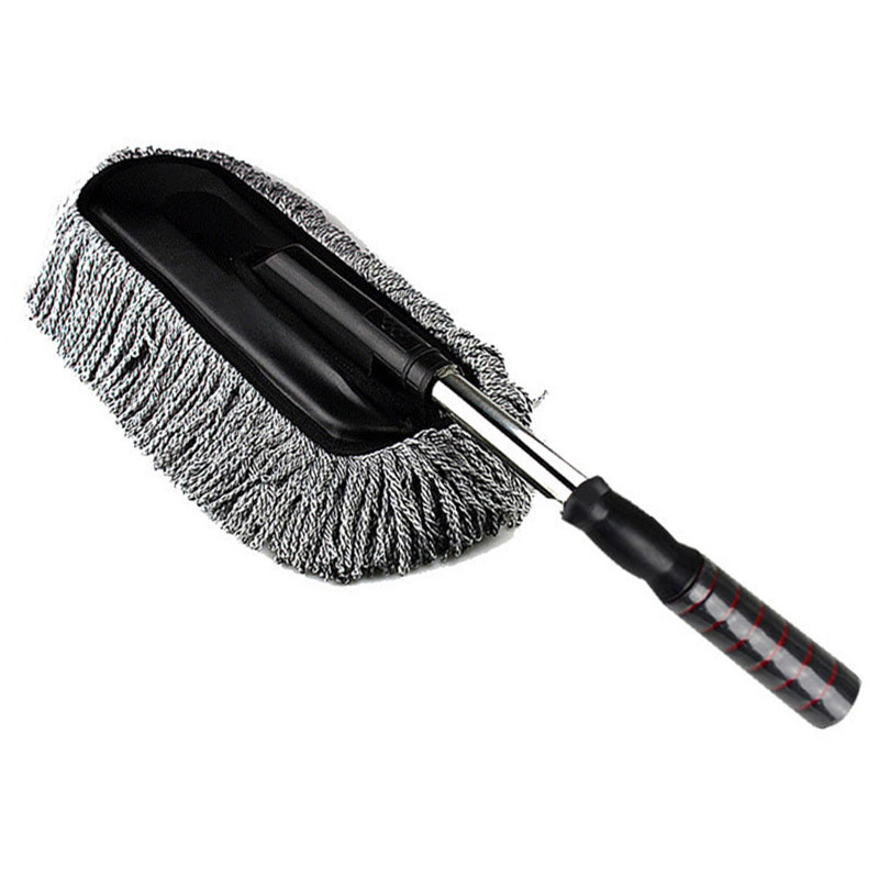 Car wash mop nano retractable flat wax mop dust Duster car wash brush super fiber round mop