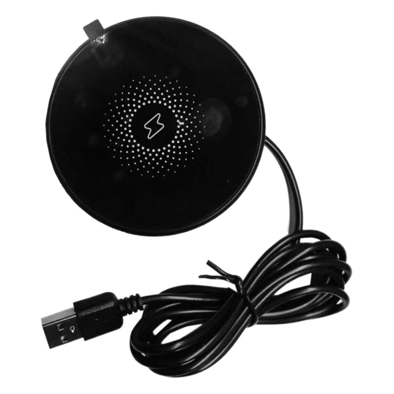 Cargador inalámbrico integrado de 5W-15W compatible con varios tamaños de apertura de muebles de 60 mm, carga rápida multifuncional para mesas