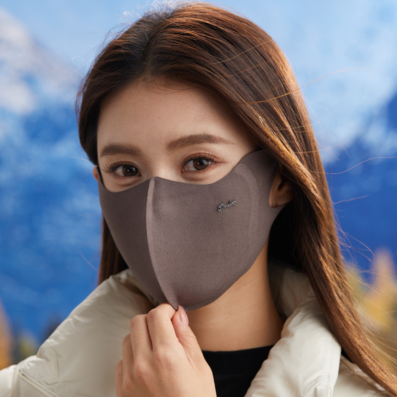 秋冬保暖口罩女新款高颜值可水洗3D立体绒感骑行透气百搭防紫外线|undefined