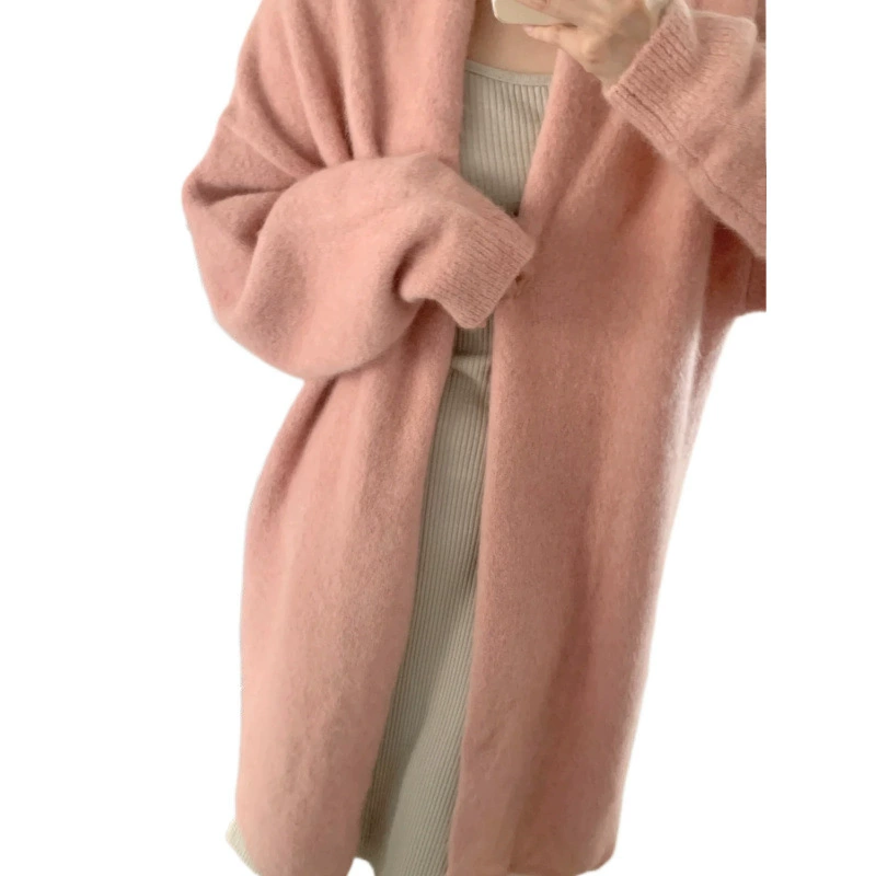 Кардиган, милый цветной свитер, куртка, oversize