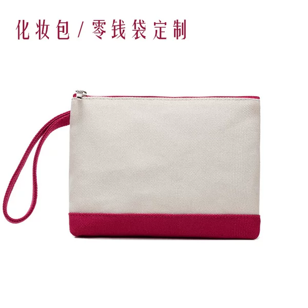 Canvas Coin Purse Mobile Phone Bag for Women, Handbag for Students, Versatile Makeup Bag, Blank Mini Coin Purse, Logo Printable