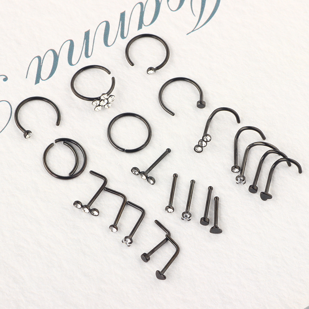 Pointed titanium steel lip stud product view