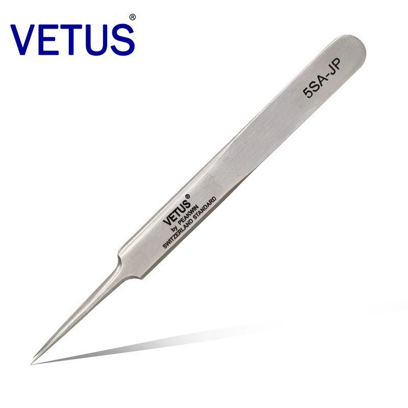 Инструменты для ремонта часов Оригинальные швейцарские пинцеты VETUS серии JP, прецизионные тонкие пинцеты из нержавеющей стали для ремонта часов