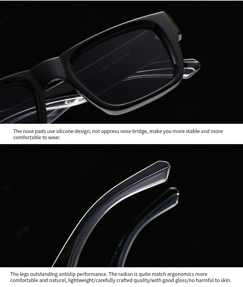 Gränsöverskridande fyrkantiga solglasögon för män moderna vintage Miami Beach UV400 solglasögon herrsolglasögon 3603_voghion.com