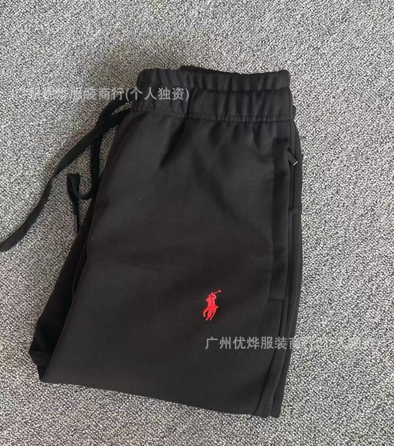 Comercio exterior transfronterizo primavera y otoño nuevos pantalones bordados de pony para hombres y mujeres sueltos pantalones deportivos casuales de moda