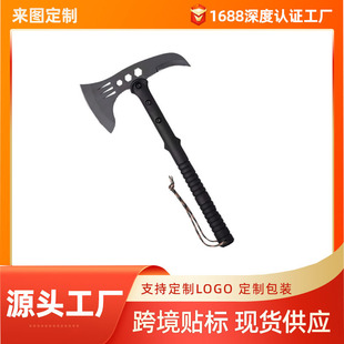 Outdoor Axe for Mountain Climbing and Wood Cutting, Field Equipment Tomahawk, Mountain Axe, Multi-Functional Fire Axe, Heavy-Duty High Carbon Steel