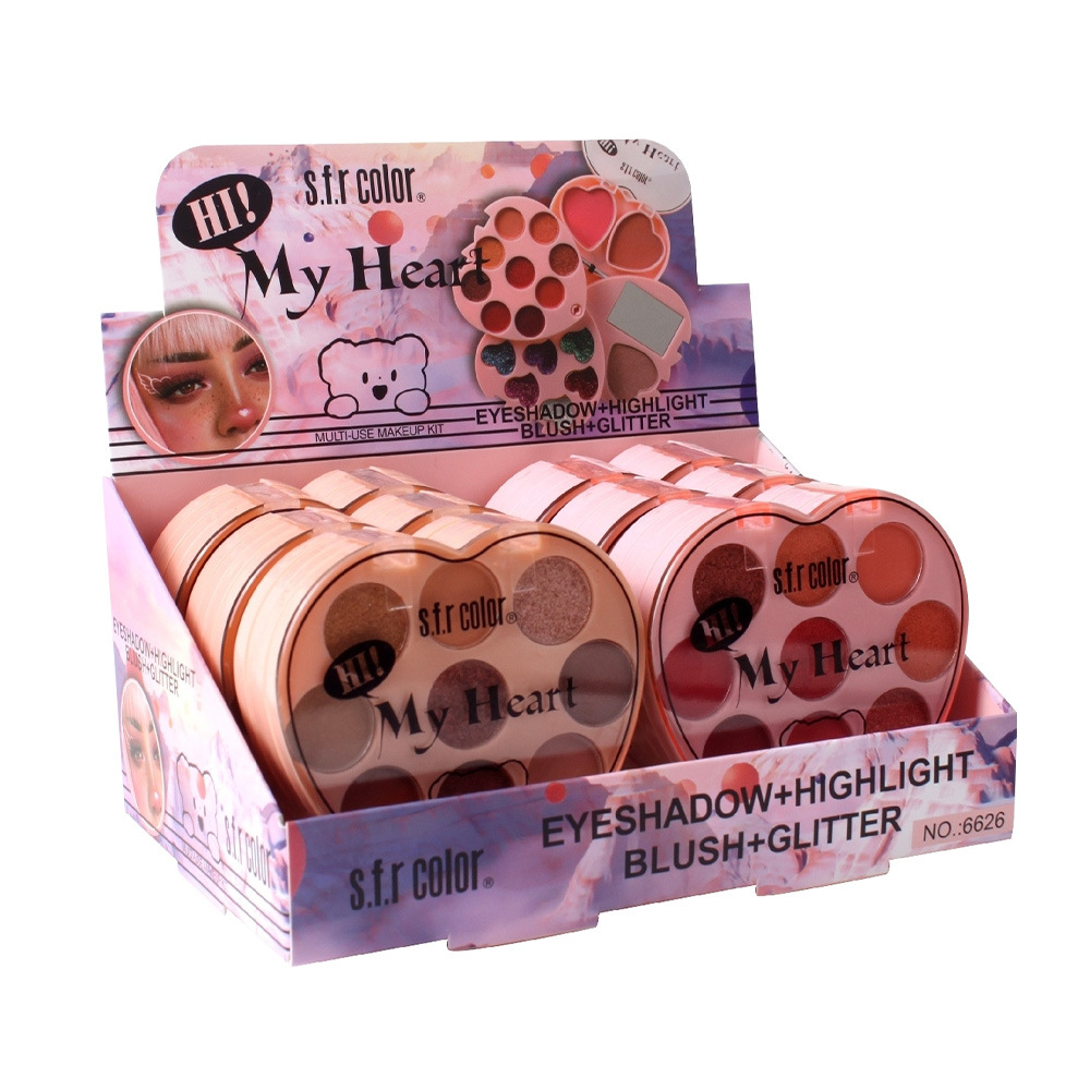 s.f.r color transfronterizo para juveniles de amor conjunto de cosméticos de maquillaje de color flip box set de sombra de ojos