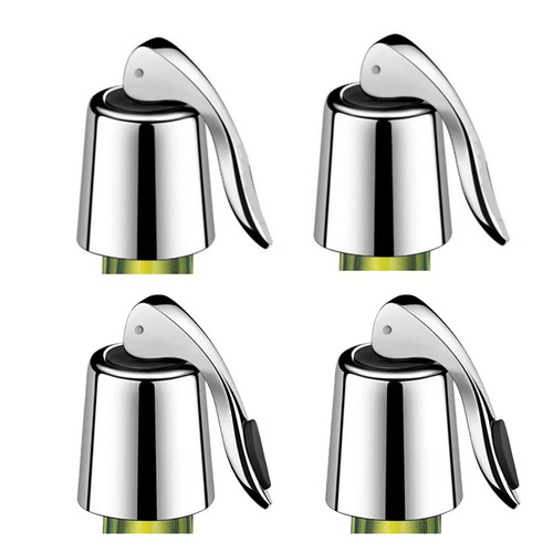 Stainless steel wine bottle stopper, red wine preservation stopper, champagne stopper, wine stopper, Christmas wine accessories, gift, best-selling bottle cap