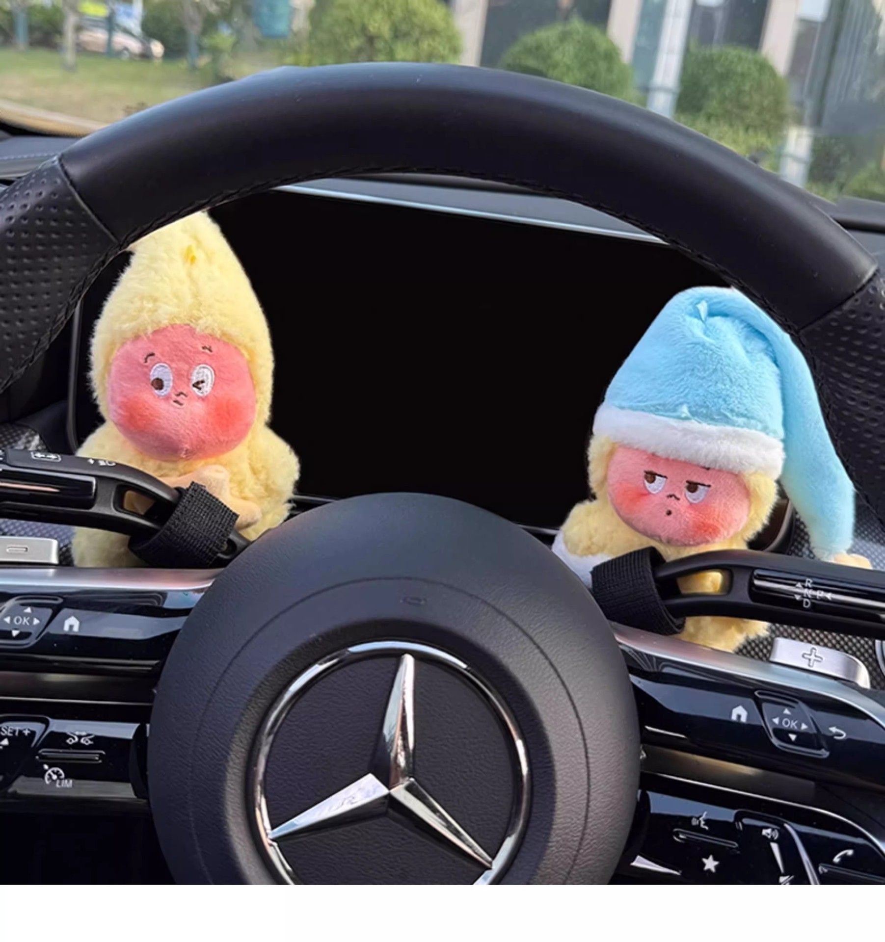 New car gear shift decoration accessory, cute star-shaped figure, wiper decoration doll, turn signal light toy for women