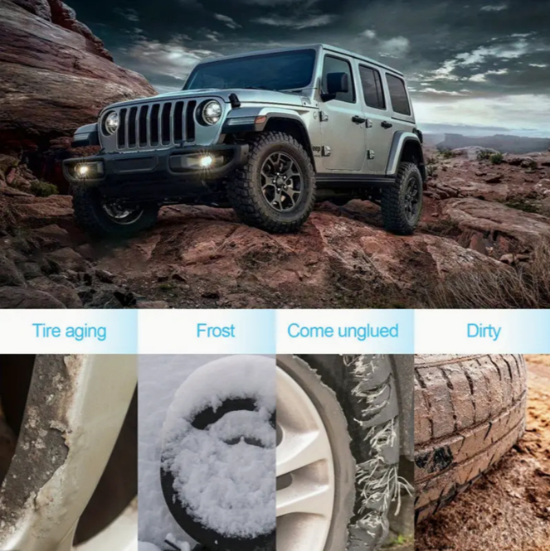 Universal for Car Trailer RV SUV Truck Waterproof Soft PVC Tire Cover Camper and Travel Trailer