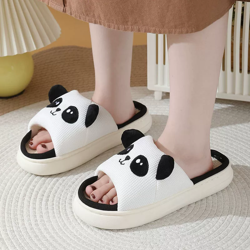 Льняные тапочки для женщин, весенне-осенние домашние бесшумные домашние тапочки, четырехсезонные хлопковые и льняные нескользящие тапочки на толстой подошве для мужчин, новый стиль