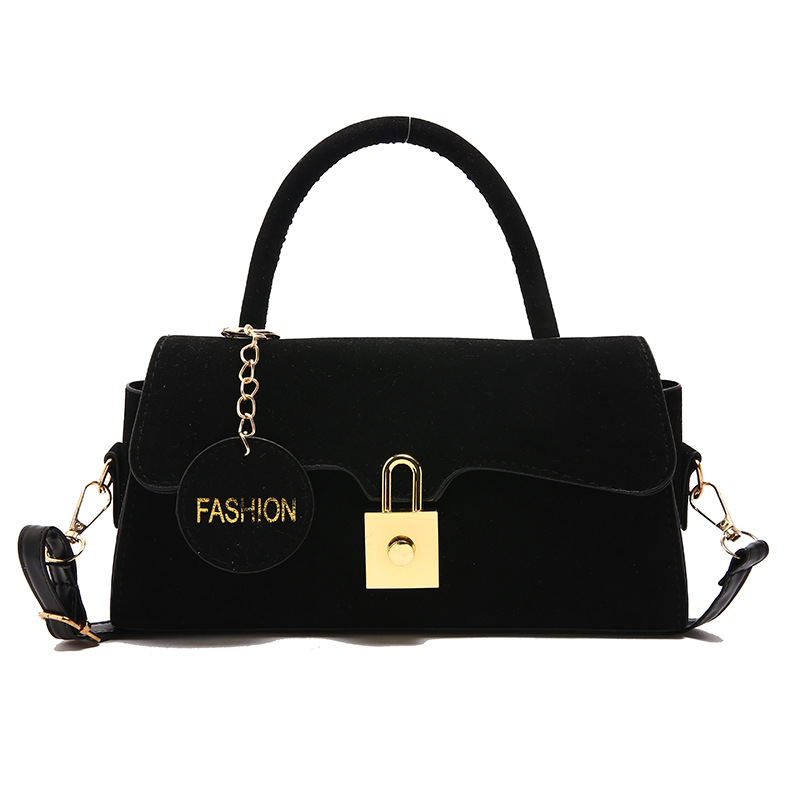 Bolso de mano de bloqueo personalizado para mujeres 2024 otoño nuevo estilo estilo extranjero retro bolso de hombro bolso de estilo literario