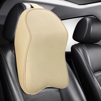 pillow car pillow memory – Headrest - beige-headrest
