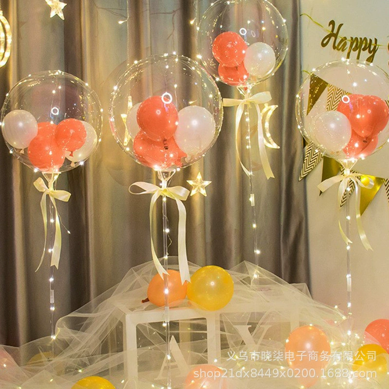 Светящийся волновой шар оптом киоск День Святого Валентина воздушный шар Кайт-ларец оптом поколение мультфильма Red Balloon