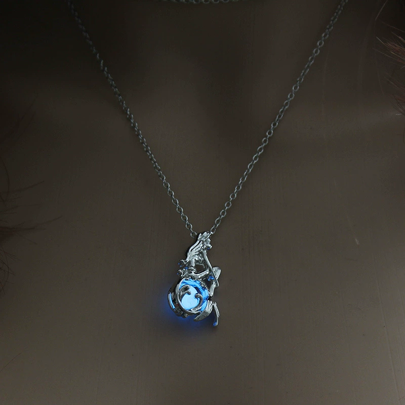 Серебряное ожерелье Nooxian Lotus Flower Pearl Pendant Necklace — европейский стиль, простой элегантный, универсальный городской стиль