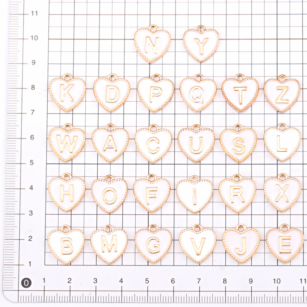 Alloy Material 1 Set Alloy Letter Heart Shape Pendant