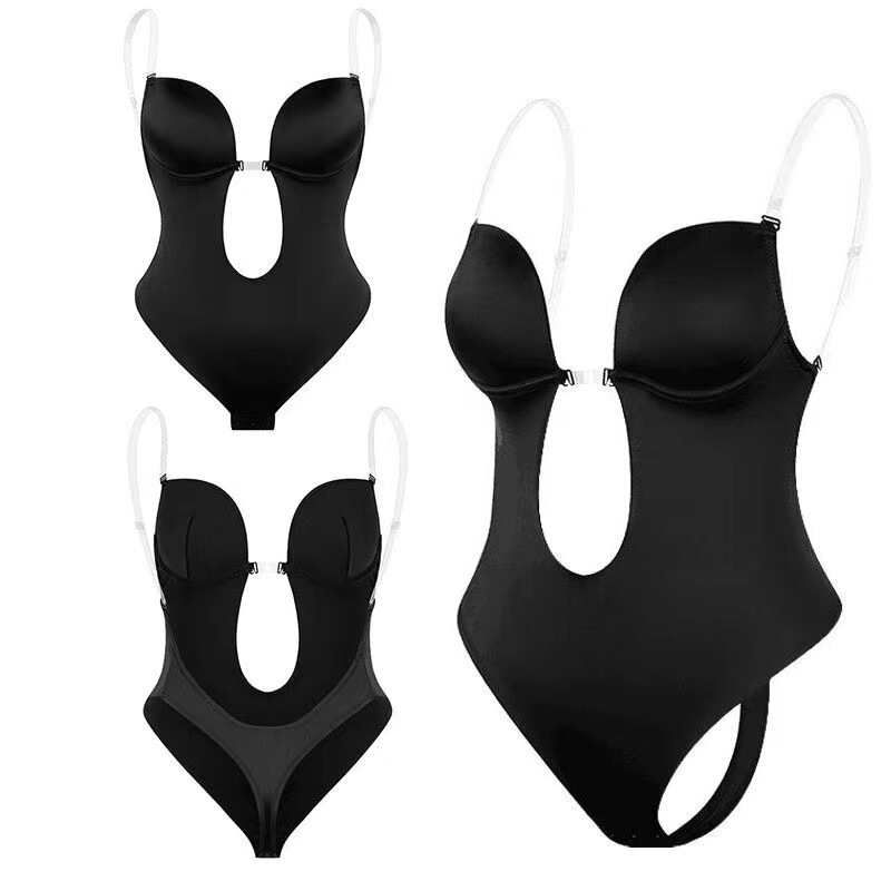 European and American Underwear Belly Corset Deep V Invisible Bra Body Shoulder Strap Evening Dress European and American Underwear Belly Corset Deep V Invisible Bra Body Shoulder Strap Evening Dress