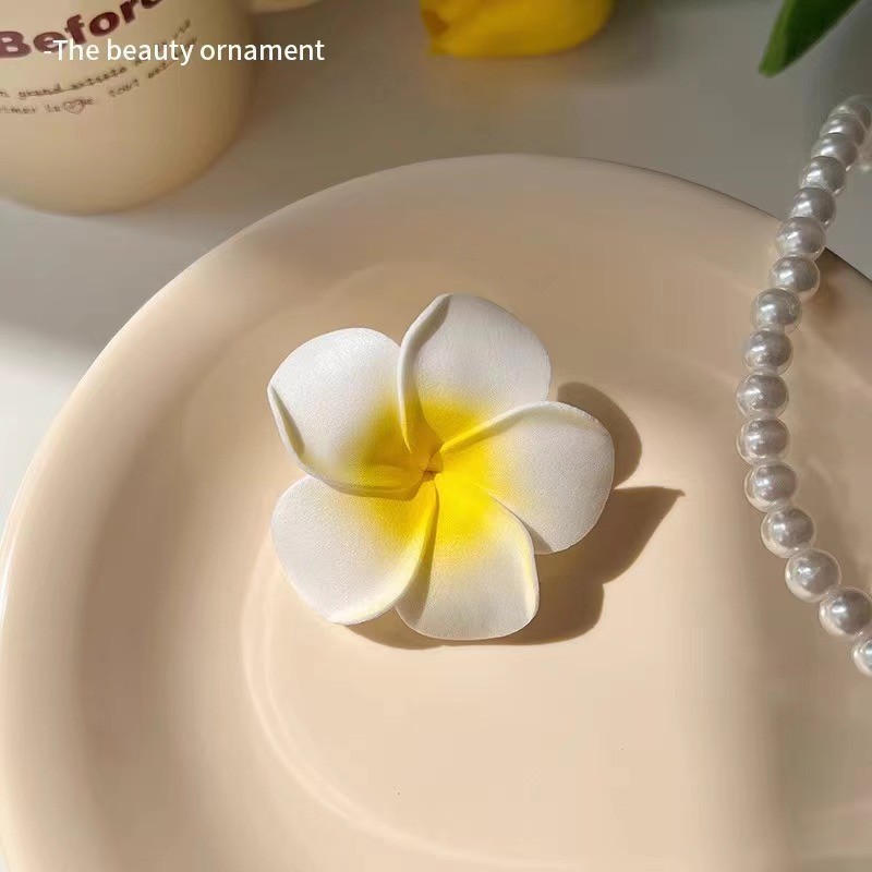 Orquídea de mariposa flores de perlas clip de pelo de vacaciones mar de viento lateral clip de boca de pato super inmortal flores simuladas adornamientos de pelo al por mayor image 9