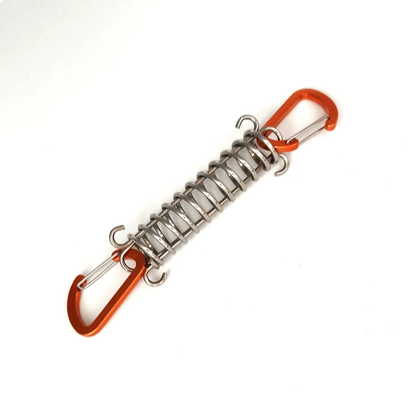 Orange D-shaped flat buckle