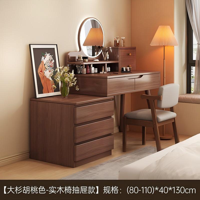 Tocador pequeño apartamento dormitorio simple moderno almacenamiento integrado mesa de maquillaje simple estilo de registro mesa de maquillaje de noche