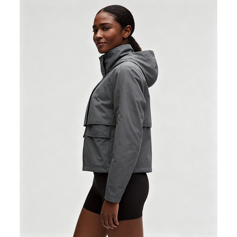 2026 New Style Raincoat for Women, Short Waterproof Windbreaker, Lightweight Windproof Jacket for Outdoor Use, Urban Rainproof Jacket