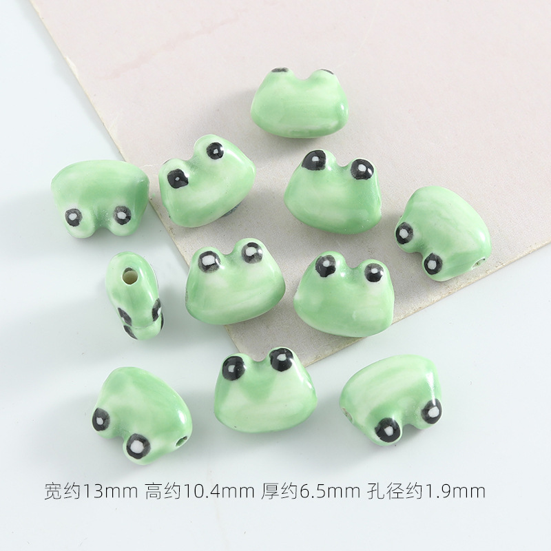 손으로 그린 ​​큰 눈 개구리