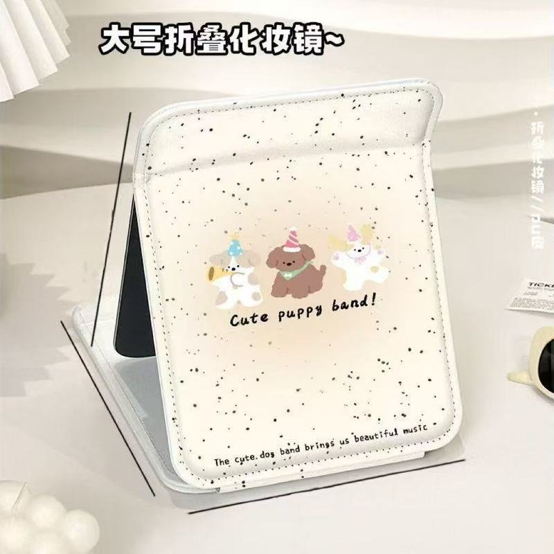 ハッピーハローキティ女子学生寮オフィスポータブル小型ミラー折りたたみデスクトップミラー化粧鏡|undefined