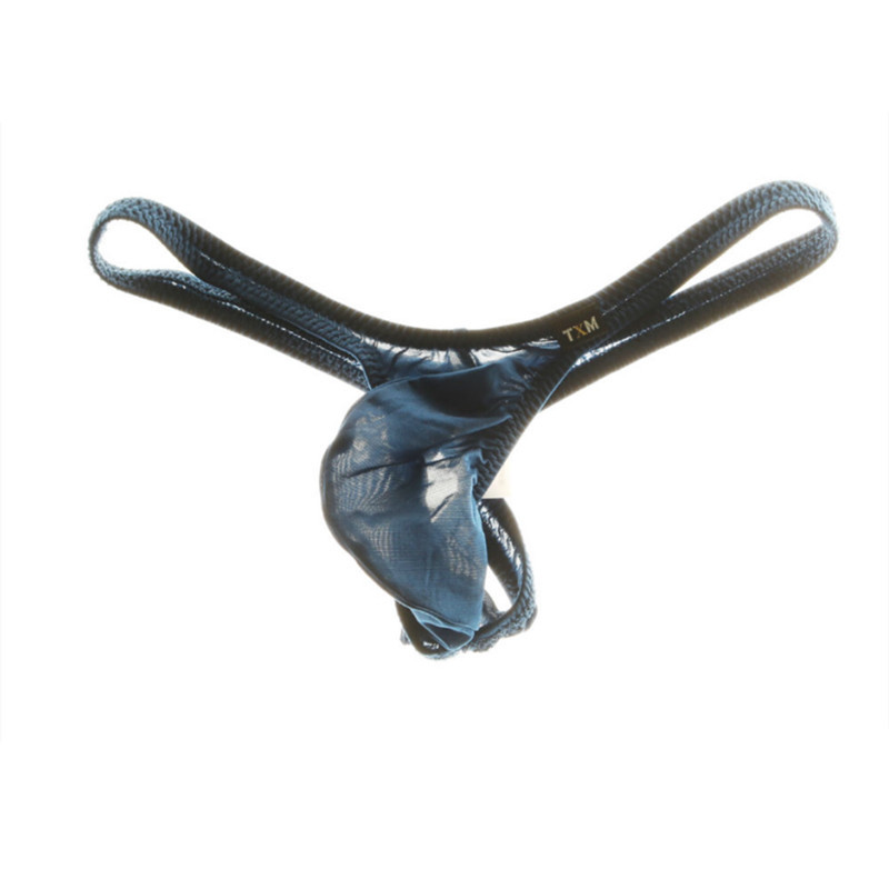 New Men's Pocket T-Shaped Underwear Youth Breathable T-Shaped Pants Men's Low Waist Silky Men's Four Seasons Wear