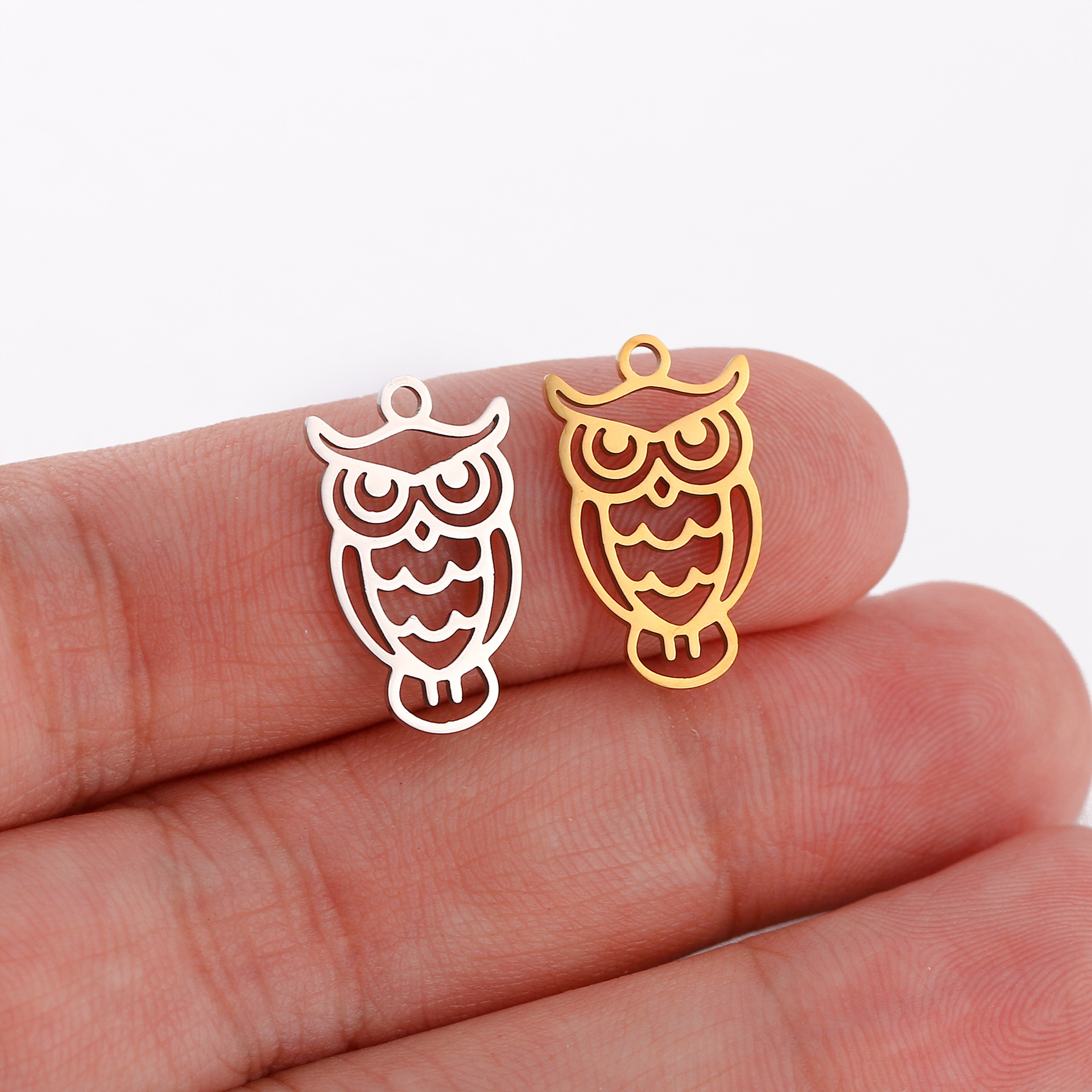 10g Weight Pendant Jewelry Making Type Jewelry Accessories Classification 5 PCS/Package Quantity 304 Stainless Steel Material Rabbit, Animal, Squirrel, Owl Pattern All Seasons Season Polished Finish Cute, Simple Style Style 5 PCS/Package 304 Stainless Steel Rabbit Animal Squirrel Polished Pendant Jewelry Accessories 3