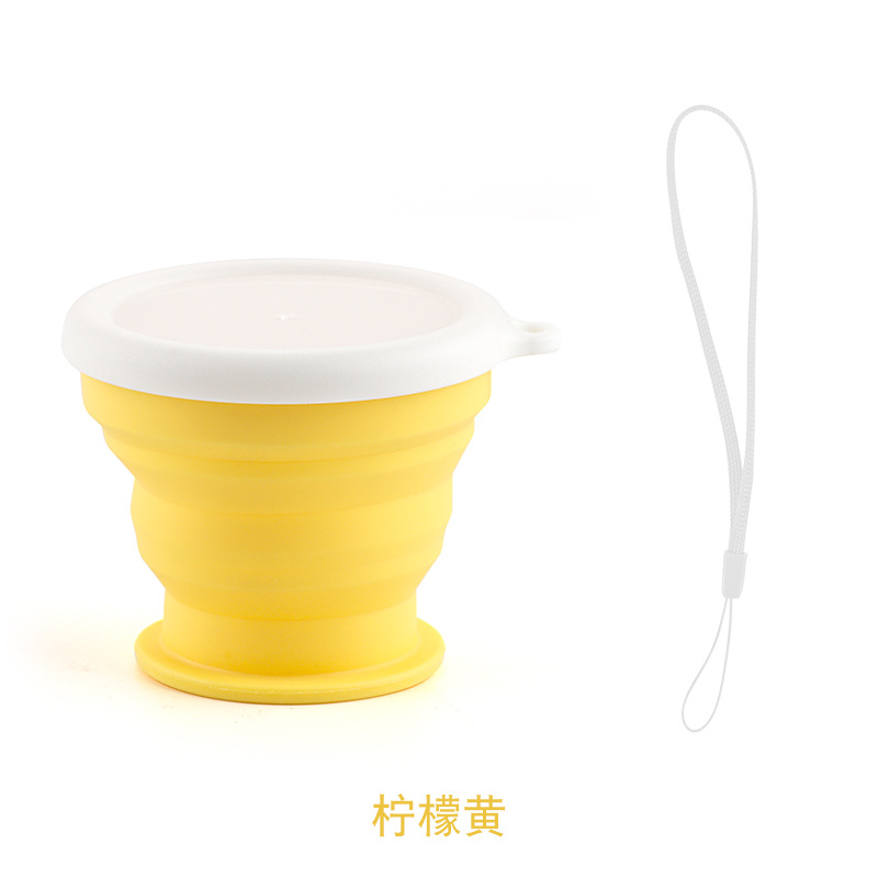 En stock nueva silicona plegable taza cubierta taza de agua al aire libre estudiante práctico taza de café taza de plástico regalo image 9