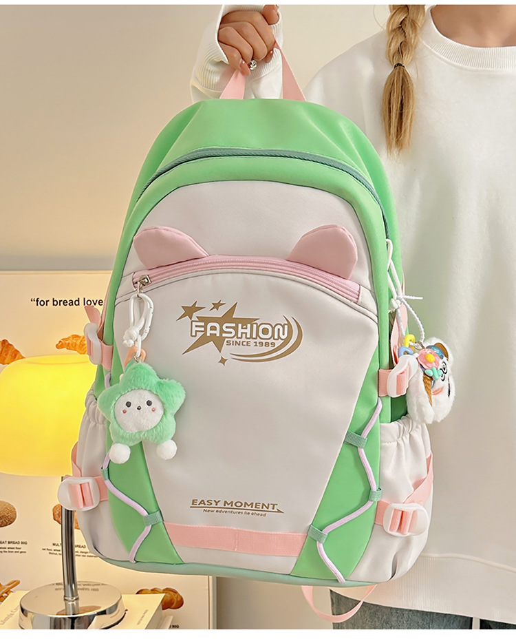 Zaini per bambini Zaino Nuovo stile Moda Stile carino Grande capacità Zaino per studenti delle scuole medie Zaino semplice e versatile_voghion.com
