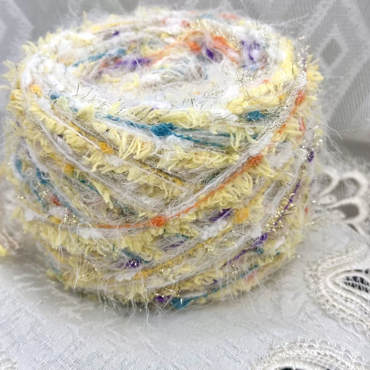 Обработка ниток вручную, свежая и милая желтая смешанная нить ручной работы, сумка из веревки, шарф, шапка, заколка для волос, нить другие