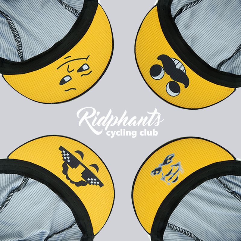 Funny emoji big head bicycle riding cap helmet lining hat sports absorbent quick-dry breathable cycling equipment