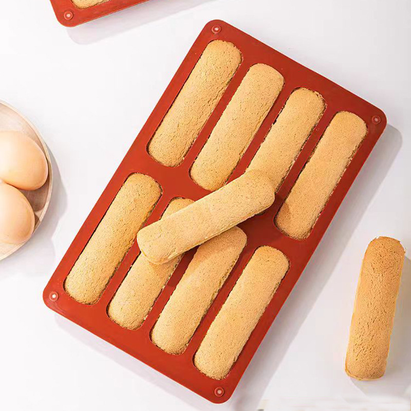 Espesar 8 litros tiramisu dedo molde de galletas casera molde de pastel de grano de grano de alimentos resistente a altas temperaturas