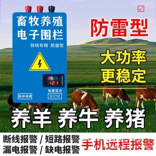 Livestock breeding electronic fence breeding cattle sheep pig high voltage pulse host pasture electric fence protection net system