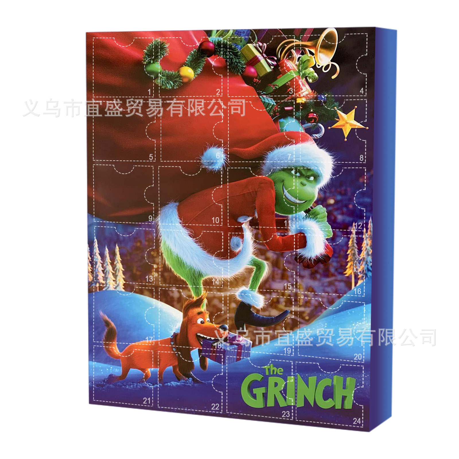 24 cuadrícula caja ciega diseño decoración muñeca caja ciega diseño