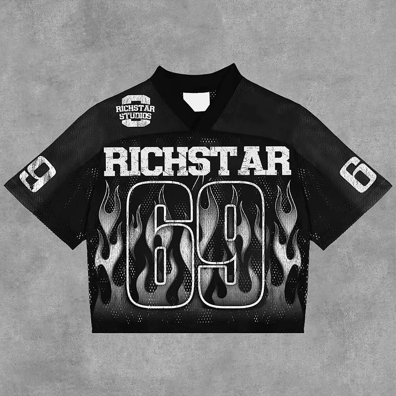 Oversized T-shirt Amazon, 3D print, short sleeve, casual big fit