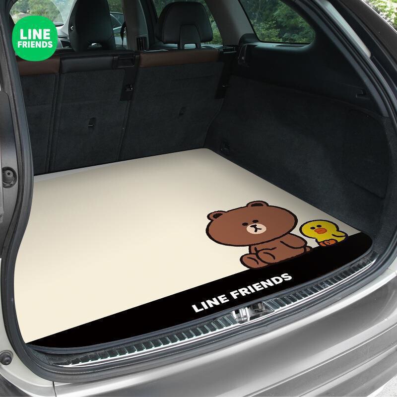LINE FRIENDS自動車トランクマット専用トランクマット四季通用カードテールマット|undefined