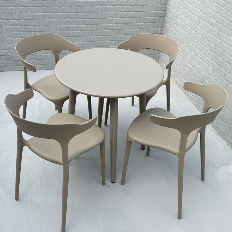 Casual Outdoor Tables and Chairs, Simple Meeting Room Furniture, Garden Balcony Milk Tea Shop Table and Chair Set, Waterproof, Sun-Resistant, Rust-Proof Casual Outdoor Tables and Chairs, Simple Meeting Room Furniture, Garden Balcony Milk Tea Shop Table and Chair Set, Waterproof, Sun-Resistant, Rust-Proof