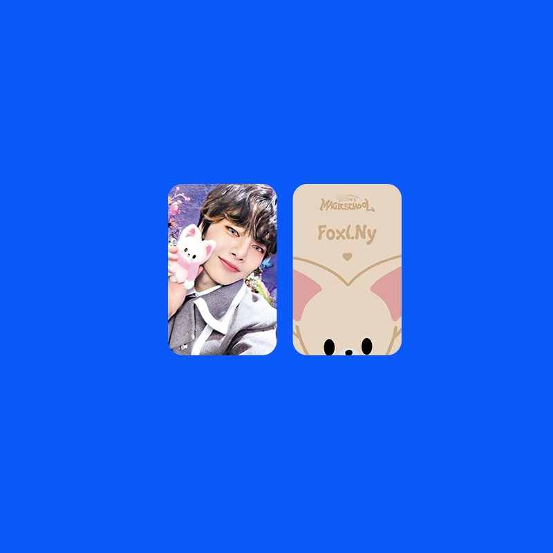 Набор фотокарт Straykids SKZ Magic School, двусторонние 54×85 мм, мелованная бумага, 8 шт.