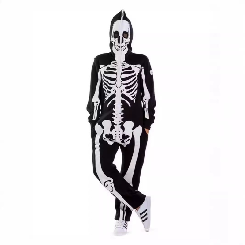クロスボーダーハロウィンホラー カラフルなスケルトンコスチューム コスプレ仮装 子供用 大人用コスチューム|undefined