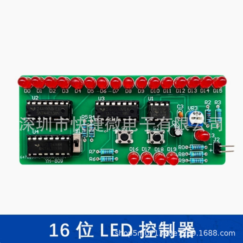 16 Slot Led Controller Kit Parts Digital Circuit Counter Decoder for Digital Products Assembly