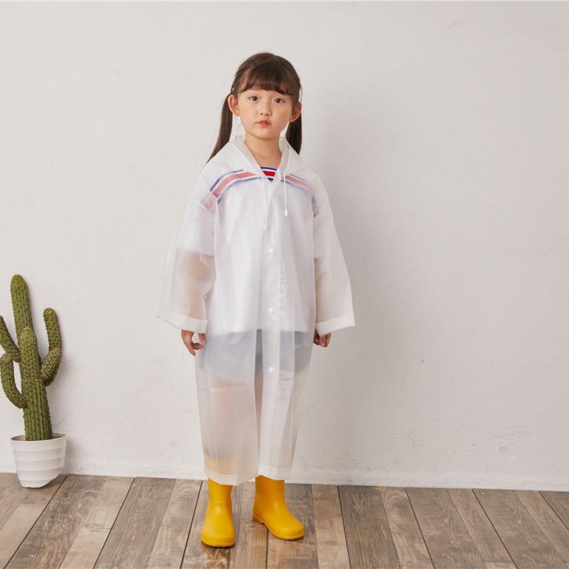 Children's raincoat poncho non-disposable conjoined baby girl Primary School students transparent EVA long rain gear wholesale raincoat Children's raincoat poncho non-disposable conjoined baby girl Primary School students transparent EVA long rain gear wholesale raincoat