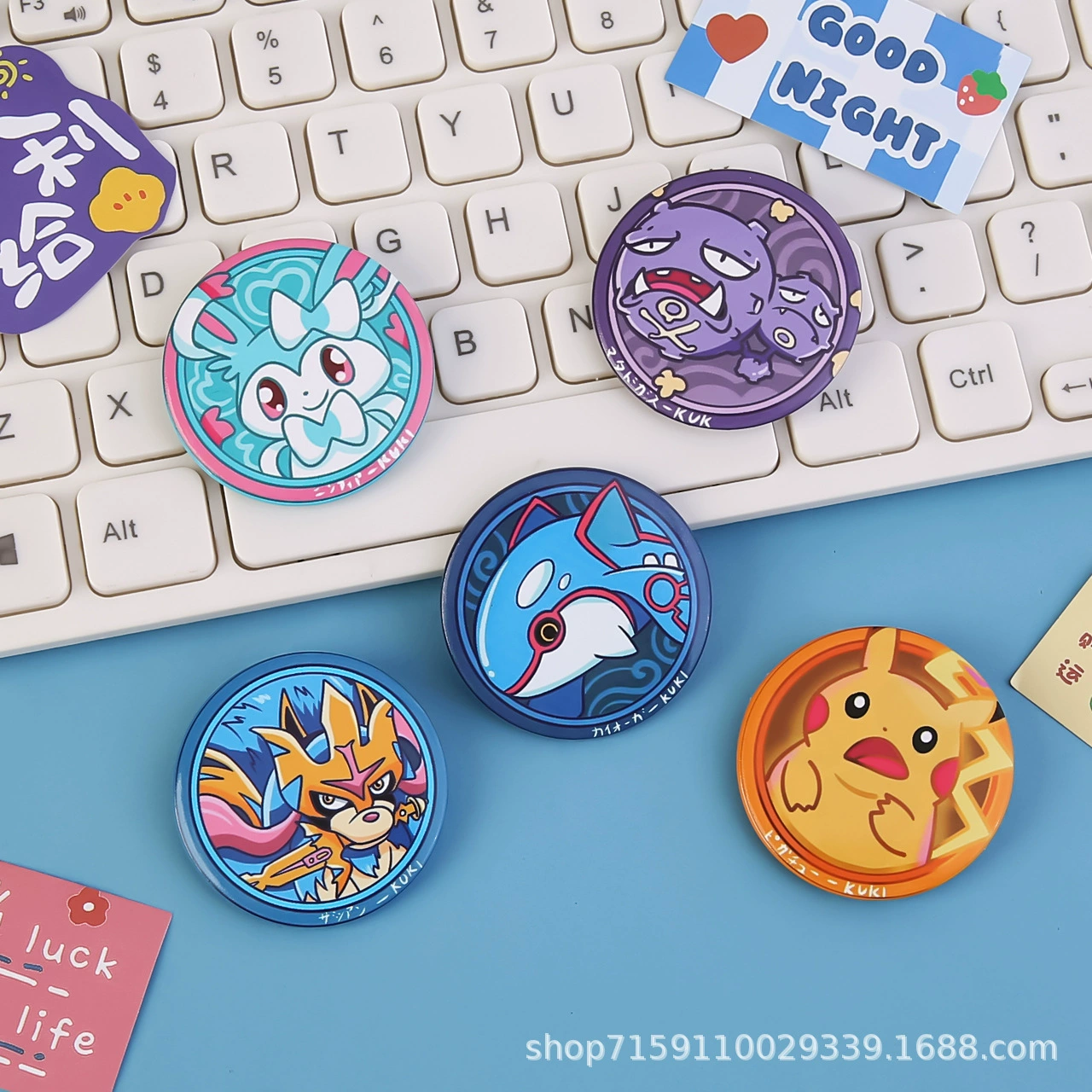 Cartoon cute badge, creative brooch, backpack accessory