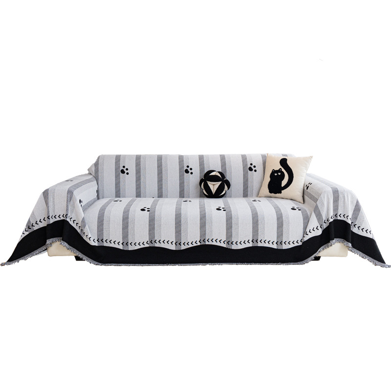 2025 nueva toalla de sofá de cubierta completa cuatro estaciones de alto nivel general sofá cubierta de cubierta de sofá manta anti-gato arañazo