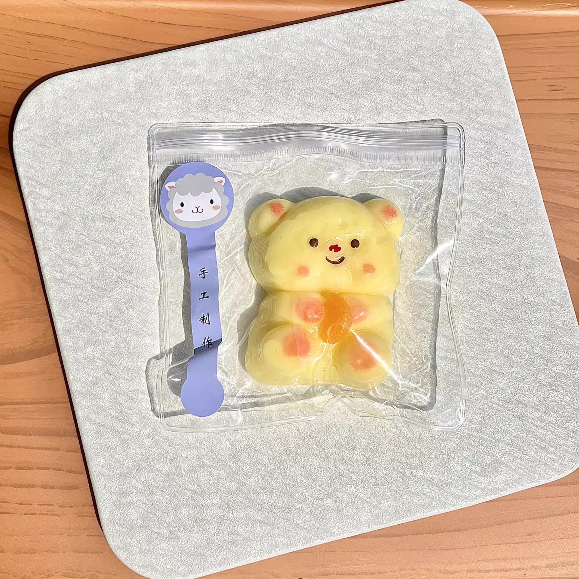 Gatito queso rebote lindo descompresión gato gato descompresión grueso juguete para estudiantes pequeño libro rojo mismo barro