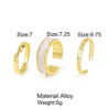 Set, brand advanced golden ring, Korean style, European style, high-quality style, light luxury style